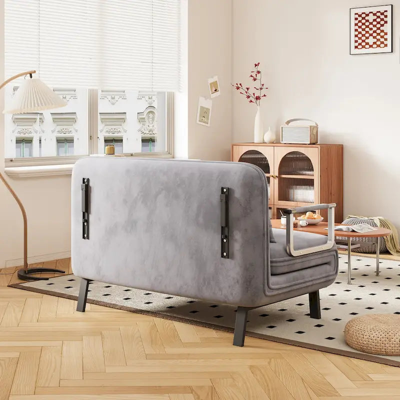 Convertible Tri-Fold Sofa Bed