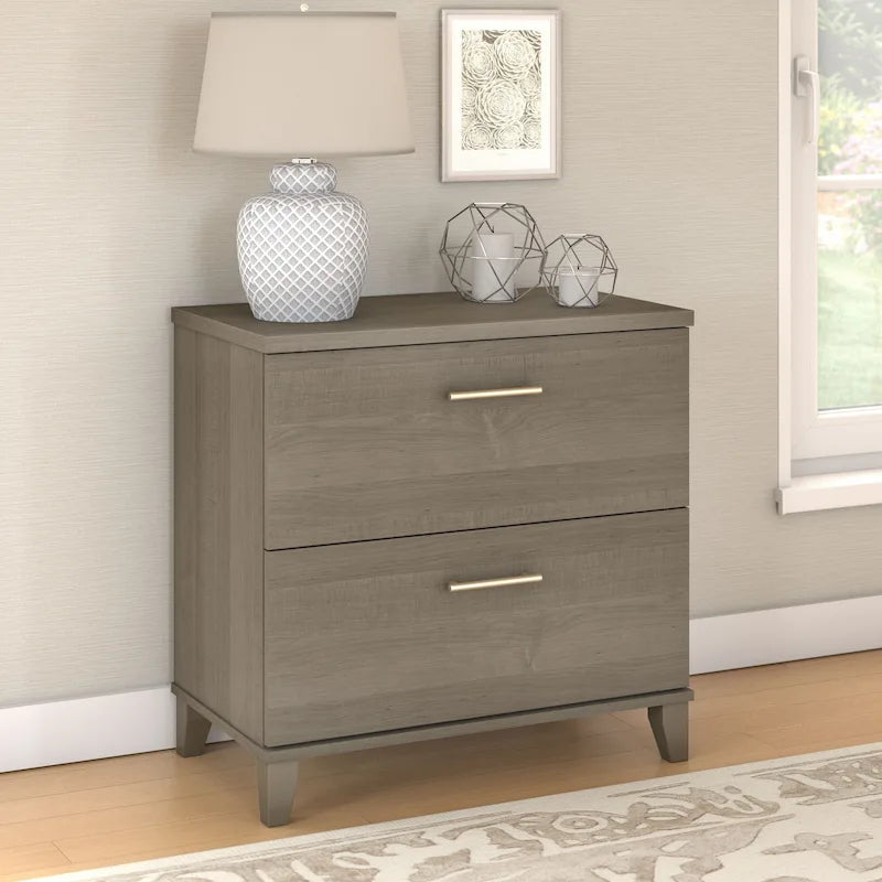Bush Furniture Somerset 2 Drawer Lateral File Cabinet with Storage