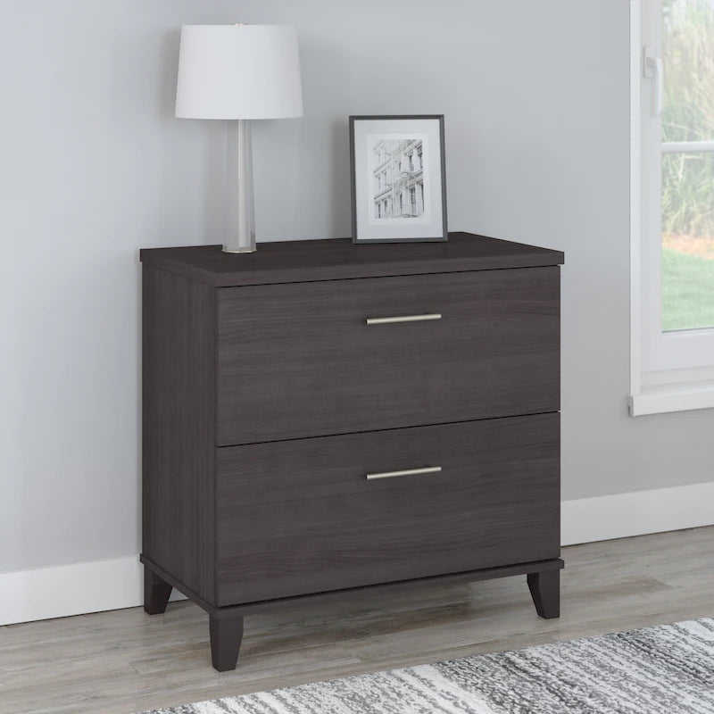 Bush Furniture Somerset 2 Drawer Lateral File Cabinet with Storage