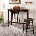 SAFAVIEH Neoma 3 Piece Pub Set - White Oak - 42.1 x 17.7 x 36.2 - 42Wx18Dx36H