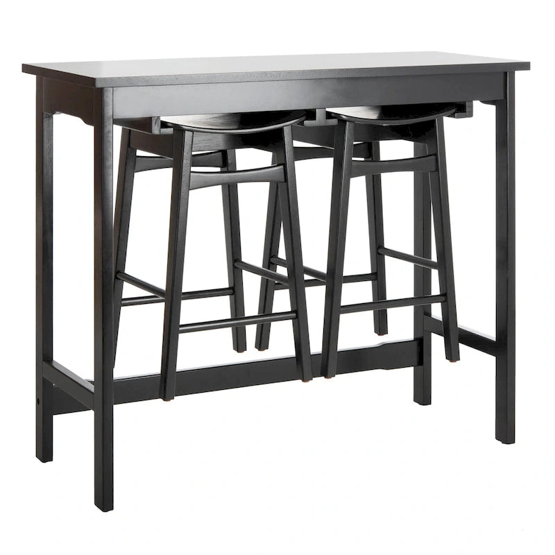 SAFAVIEH Neoma 3 Piece Pub Set - White Oak - 42.1 x 17.7 x 36.2 - 42Wx18Dx36H