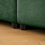 142.5 Chenille Upholstered U-Shaped Modular Sectional Sofa with Storage Seat, DIY Combination