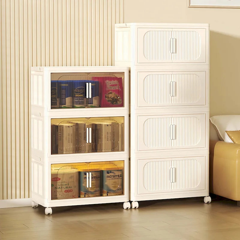 19.69 Side Wide Folding Storage Cabinet