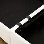 Rustic Pine Wood Platform Bed Frame, Headboard, Wood Slat Support, Twin