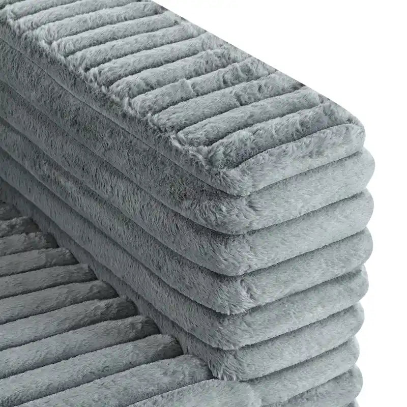 Christopher Knight Home - Jonathan Luxuriously Soft Modern 3-Seat Corduroy Sofa