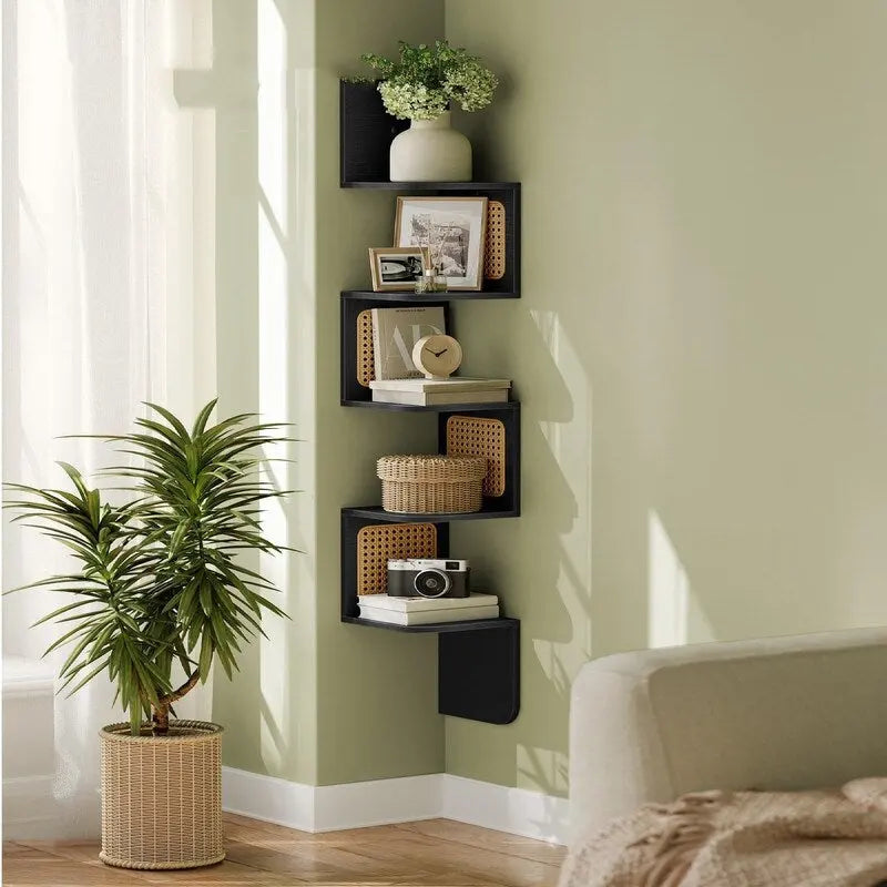 5-Tier Corner Shelf - 7.9D x 7.9W x 49.6H