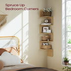 5-Tier Corner Shelf - 7.9D x 7.9W x 49.6H