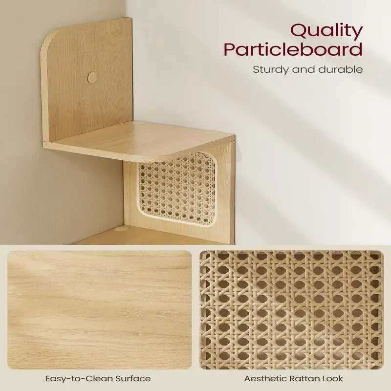 5-Tier Corner Shelf - 7.9D x 7.9W x 49.6H