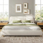 Christopher Knight Home- Mitchell Modern Upholstered Bed Frame