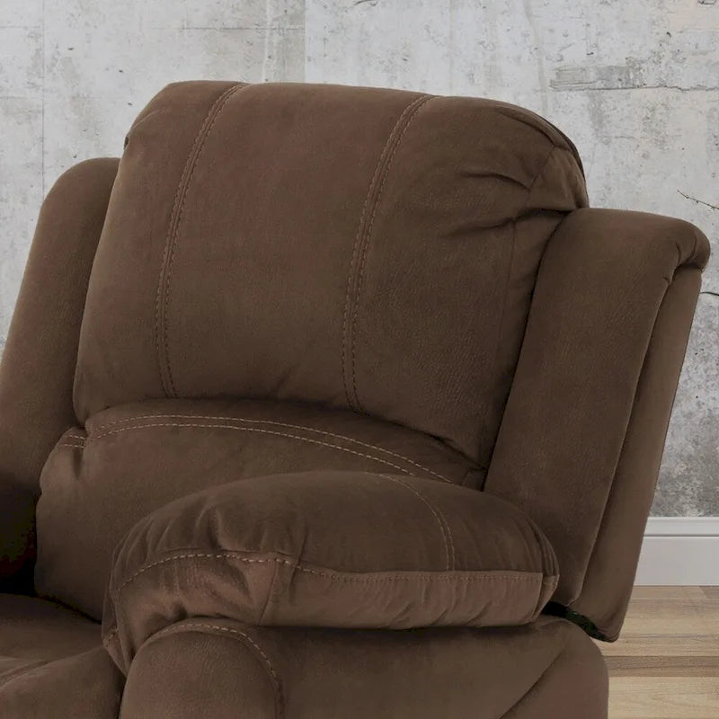 Celestina Bubba Microfiber Gliding Recliner by Christopher Knight Home