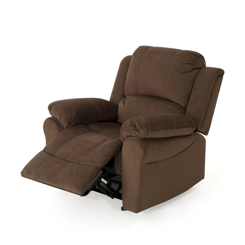 Celestina Bubba Microfiber Gliding Recliner by Christopher Knight Home