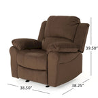 Celestina Bubba Microfiber Gliding Recliner by Christopher Knight Home