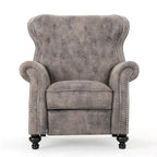 Walder Tufted Microfiber Recliner Club Chair by Christopher Knight Home