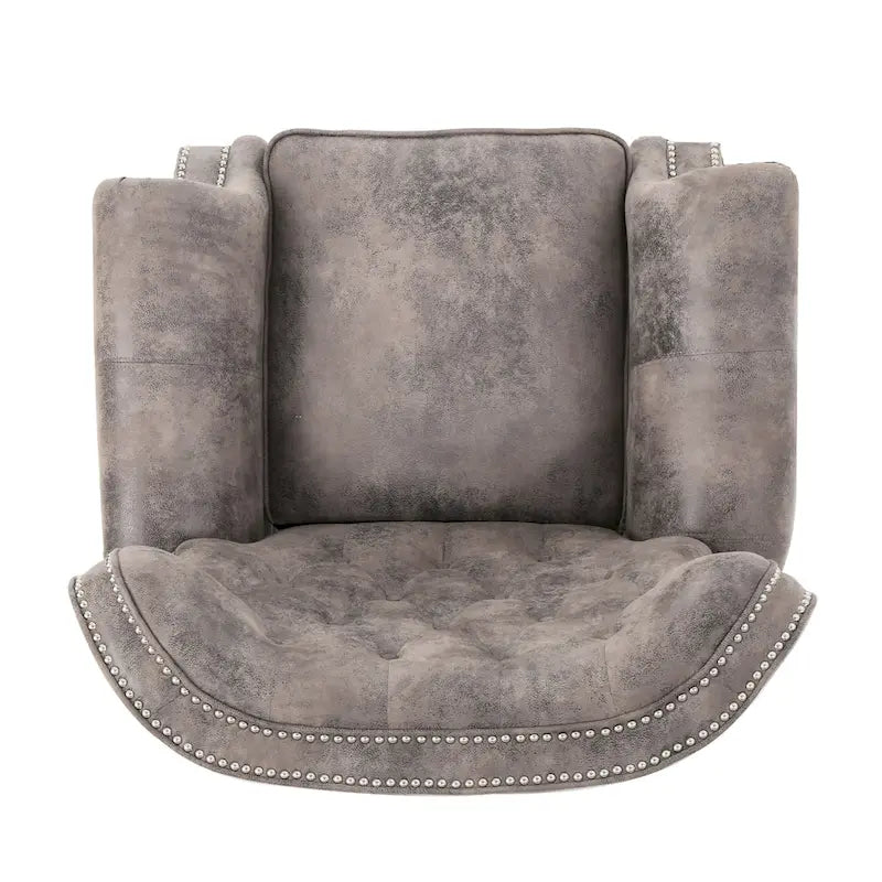 Walder Tufted Microfiber Recliner Club Chair by Christopher Knight Home