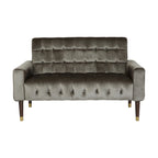 Harnett Tufted Velvet Tapered Leg Loveseat by Christopher Knight Home