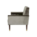 Harnett Tufted Velvet Tapered Leg Loveseat by Christopher Knight Home