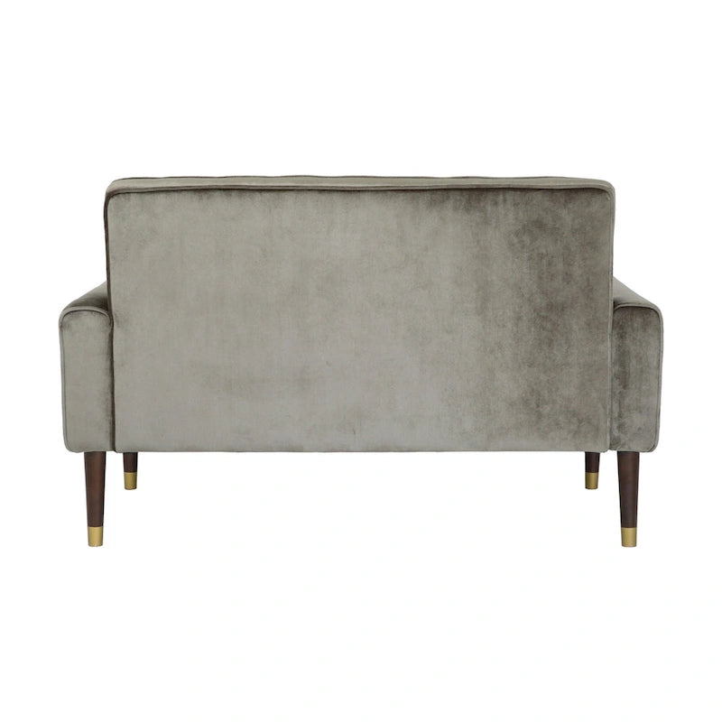 Harnett Tufted Velvet Tapered Leg Loveseat by Christopher Knight Home