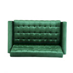 Harnett Tufted Velvet Tapered Leg Loveseat by Christopher Knight Home