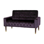 Harnett Tufted Velvet Tapered Leg Loveseat by Christopher Knight Home