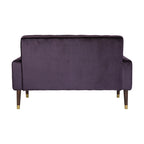 Harnett Tufted Velvet Tapered Leg Loveseat by Christopher Knight Home