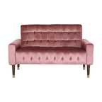 Harnett Tufted Velvet Tapered Leg Loveseat by Christopher Knight Home