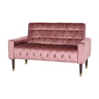Harnett Tufted Velvet Tapered Leg Loveseat by Christopher Knight Home