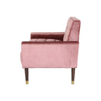 Harnett Tufted Velvet Tapered Leg Loveseat by Christopher Knight Home