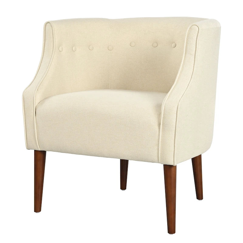 Brandi Button-tufted Fabric Club Chair by Christopher Knight Home - 27.00 W x 28.75 L x 30.50 H