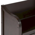 WYNDENHALL Hampshire SOLID WOOD 42 inch Wide Traditional Entryway Storage Bench - 42 W x 18 D x 29.5 H