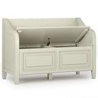 WYNDENHALL Hampshire SOLID WOOD 42 inch Wide Traditional Entryway Storage Bench - 42 W x 18 D x 29.5 H