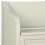 WYNDENHALL Hampshire SOLID WOOD 42 inch Wide Traditional Entryway Storage Bench - 42 W x 18 D x 29.5 H