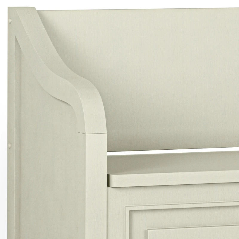 WYNDENHALL Hampshire SOLID WOOD 42 inch Wide Traditional Entryway Storage Bench - 42 W x 18 D x 29.5 H