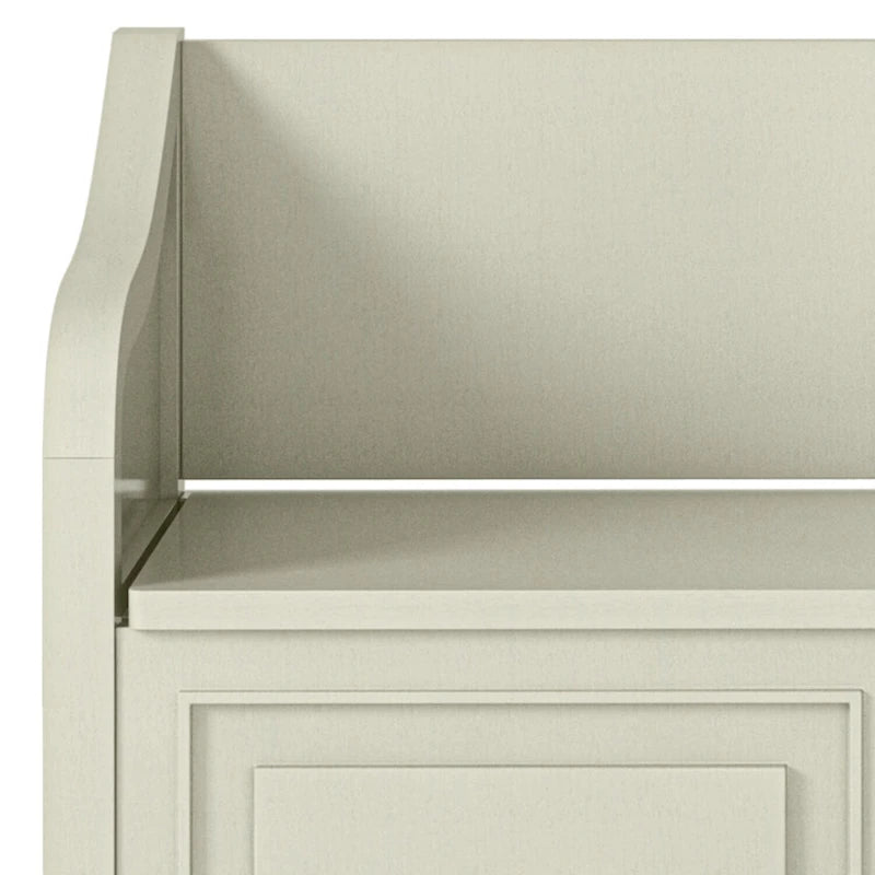 WYNDENHALL Hampshire SOLID WOOD 42 inch Wide Traditional Entryway Storage Bench - 42 W x 18 D x 29.5 H