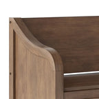 WYNDENHALL Hampshire SOLID WOOD 42 inch Wide Traditional Entryway Storage Bench - 42 W x 18 D x 29.5 H