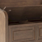 WYNDENHALL Hampshire SOLID WOOD 42 inch Wide Traditional Entryway Storage Bench - 42 W x 18 D x 29.5 H