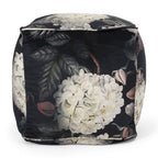 Reigle Traditional Medium Fabric Flower Print Cube Pouf by Christopher Knight Home