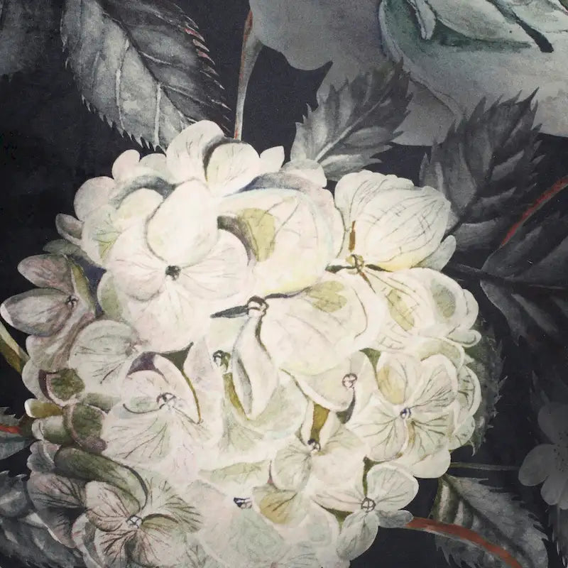 Reigle Traditional Medium Fabric Flower Print Cube Pouf by Christopher Knight Home