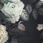 Reigle Traditional Medium Fabric Flower Print Cube Pouf by Christopher Knight Home