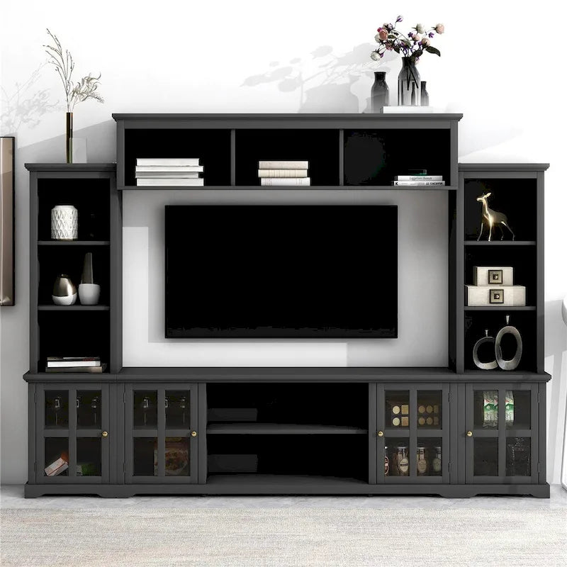 Modern Minimalism Style Entertainment Wall and TV Stand