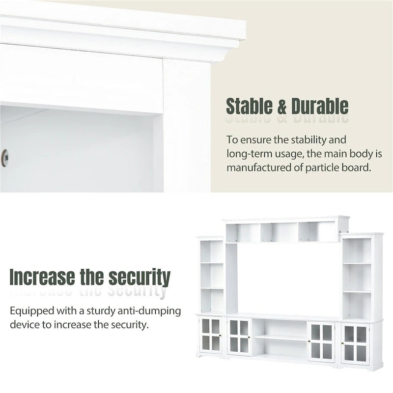 Modern Minimalism Style Entertainment Wall and TV Stand