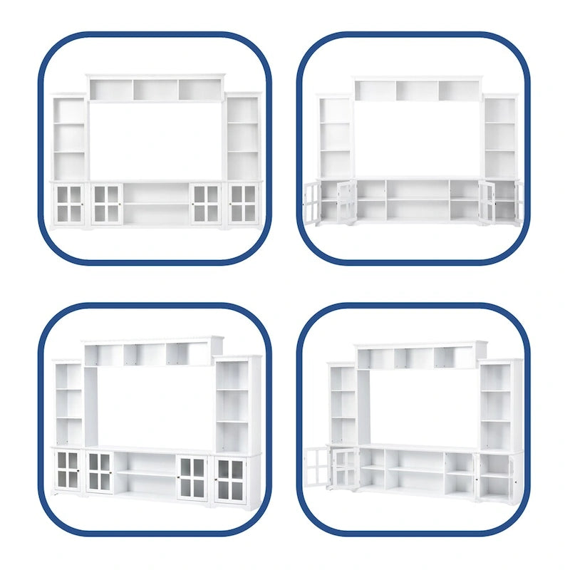 Modern Minimalism Style Entertainment Wall and TV Stand