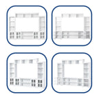 Modern Minimalism Style Entertainment Wall and TV Stand