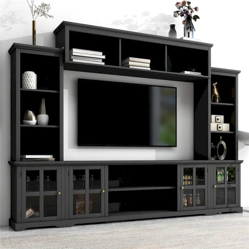 Modern Minimalism Style Entertainment Wall and TV Stand