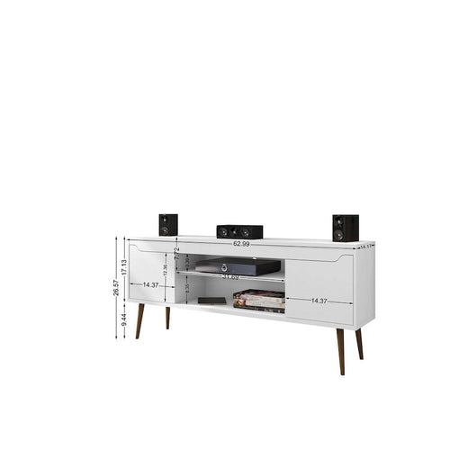 63 In. Storage Media Cabinet Console