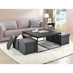 Caitlin Wood Grain 5 Piece Coffee Table Set