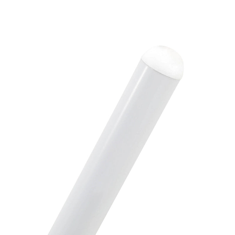 Ervilla Modern Stylish Side Chair with Rattan Back and White Steel Legs for Dining Room & Kitchen, Set of 2