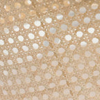 Ervilla Modern Stylish Side Chair with Rattan Back and White Steel Legs for Dining Room & Kitchen, Set of 2