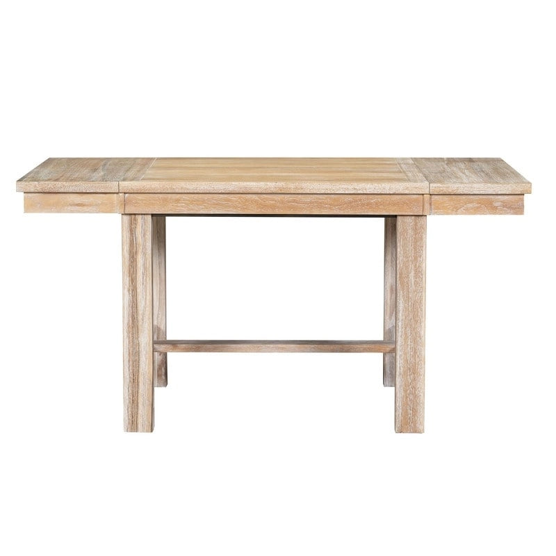 6-Piece Dining Kitchen Table Set, Extendable Wood Dining Table, 4 Upholstered Dining Chairs and Bench, Two 11 Removable Leaf