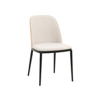 LeisureMod Tule Dining Side Chair with Upholstered Seat and Back