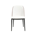 LeisureMod Tule Dining Side Chair with Upholstered Seat and Back